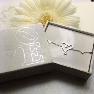Citizens of humanity silver heart bracelet